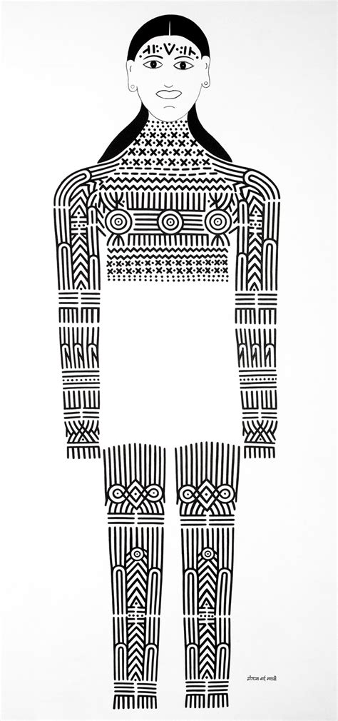 Mangala Bai Marawi's Godna tribal tattoo art | t2ONLINE