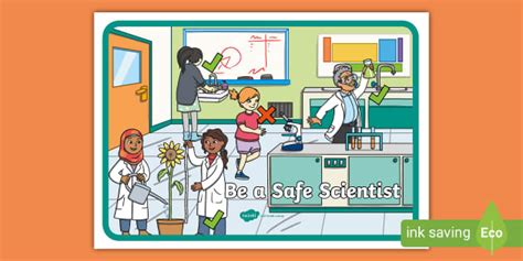 Be a Safe Scientist Display Poster (teacher made) - Twinkl