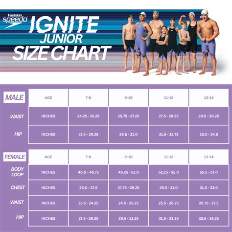 Speedo Sizing Chart For Girls _ Swimsuit Sizes Chart – ILGFM