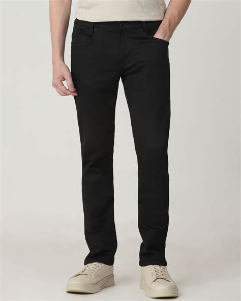 Jet Black Super Slim Fit Denim Deluxe Stretch Jeans