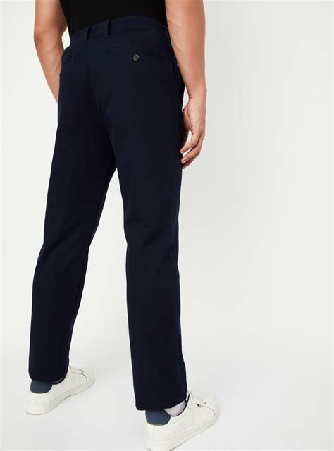 Buy Men Solid Flexi Waist Slim Fit Chinos Online at just Rs. 1399.0 ...
