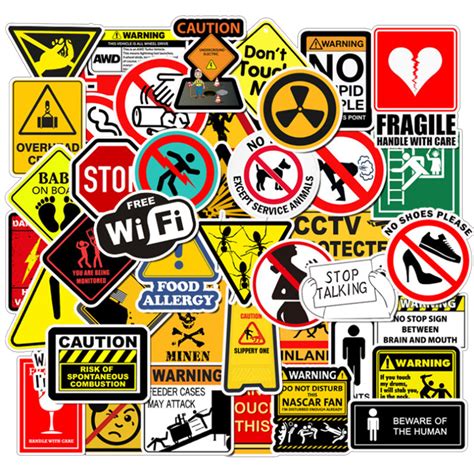 Warning Sign Stickers 的图像结果
