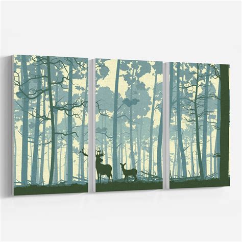 Buy Animals in wood Set of Three Paintings Online at Best Price ...