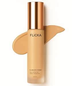 Buy FLiCKA Flawless Femme Liquid Foundation for Face Makeup 30ml ...