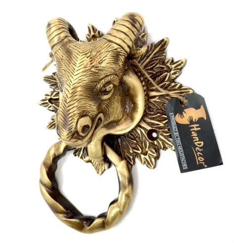 Buy Sheep Design Brass Door Knocker Brass Showpiece Online at Best Price