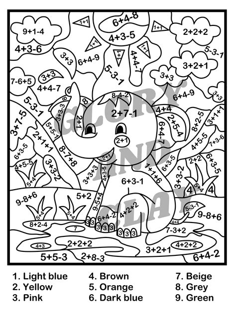 Image result for 3rd Grade Math Coloring