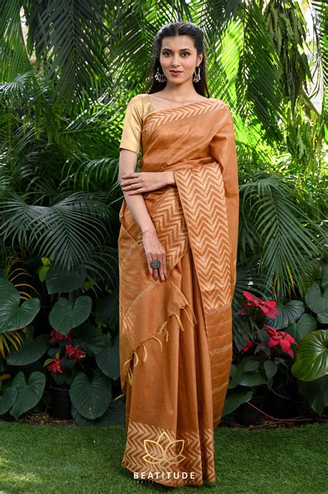 Brown Kota Banswara Silk Saree – Beatitude