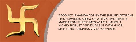 Buy ESPLANADE Brass Swastik Sathiya swastika Wall Hanging Yantra - 5.5 ...