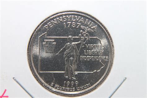 1999-P PENNSYLVANIA STATE QUARTER #12125