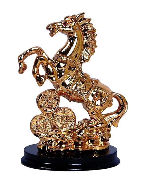 Buy Sigaram Jumping Horse Set Statue for Home and Bedroom Decor ...