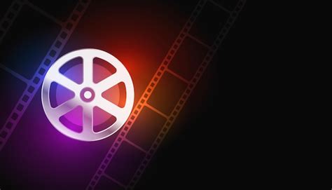 Filmtijd bioscoop filmstrip achtergrond | Gratis Vector