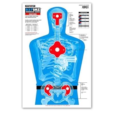 ThompsonTarget Thompson Target B27-IMZ Silhouette with Human India | Ubuy