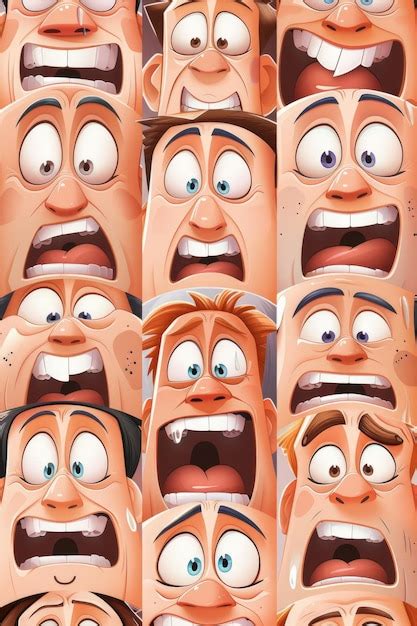 Animated Reaction Faces Pictures | Freepik