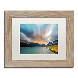 Buy Many Glacier Apocalyptic Sunset by Pierre Leclerc, White Matte ...