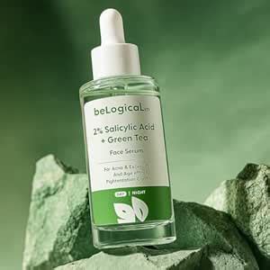 beLogical 2% Salicylic Acid + Green Tea Face Serum | Acne Treatment ...