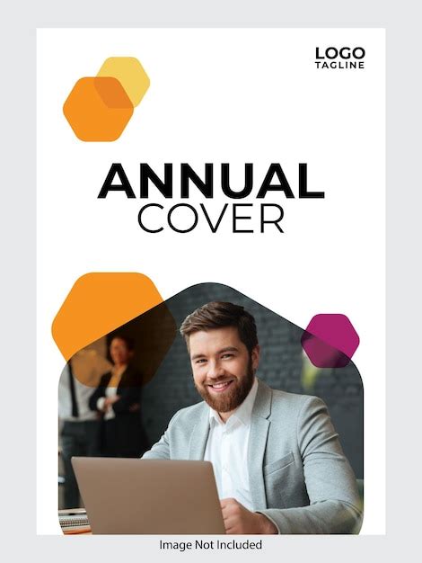 Annual report cover design vector | Premium Vector