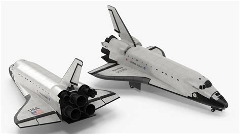 3D Realistic Space Shuttle Atlantis Rigged for Maya model | 3D Molier ...