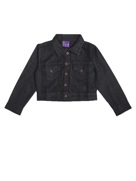 Buy CATMINI Kids - Girls Denim Shrug Black 8-9Yrs at Amazon.in