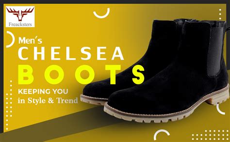 Buy Freacksters Men's Black Chealsea Boots - 7 UK, PrimeumChelseaBlack ...