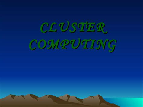 Cluster Computing Software 的图像结果