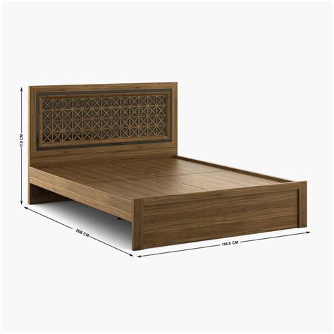 Buy Quadro Craft King Bed - Brown from Home Centre at just INR 59988.0