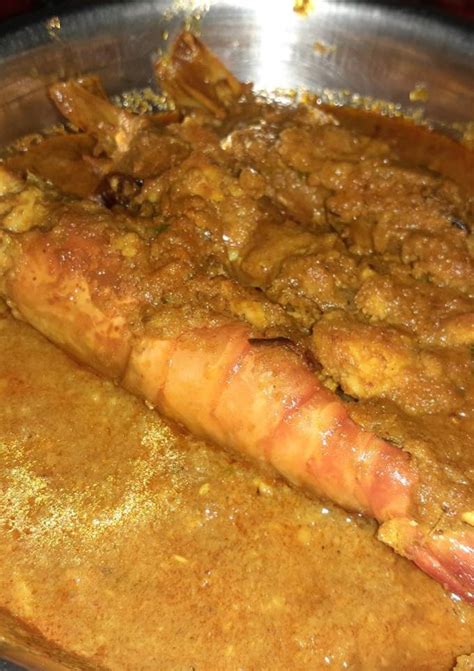 Soumi Ghosh দ্বারা চিংড়ি মাছের মালাইকারি (chingri macher malai curry ...