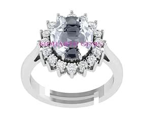 Buy Akshita gems 19.25 Ratti 18.00 Carat White Sapphire Safed Pukhraj ...