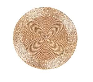 Buy SIMPI HOME DECOR Glass Beads and Polyester Fabric Round Handmade ...