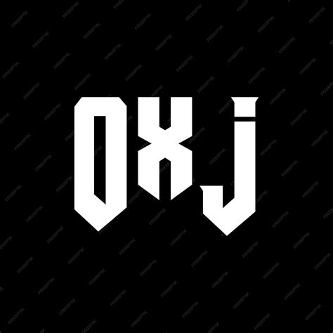 Oxj letter logo design for technology company oxj logo design black and ...