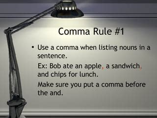Image result for Parenthesis Comma Rule