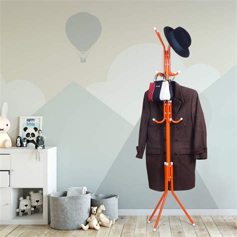 Steelbird Coat Hanger/Clothes Hanger Stand/ 6 Hook Hanging Pole Rack C ...