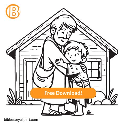 The Prodigal Son Coloring Page For Kids