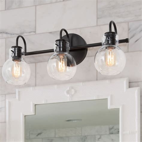 Borislav 3-Light Vanity Light | Black bathroom light, Bathroom light ...