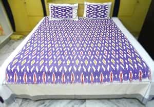 Buy SR Handlooms and Textiles Pochampally Pure Cotton Ikat Print Double ...