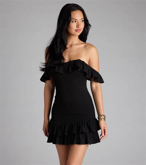 Definition Of Cute Off-The-Shoulder Mini Dress & Windsor