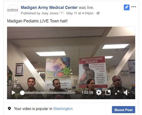 Virtual Town Hall: Madigan Pediatrics "stays connected" with patients ...