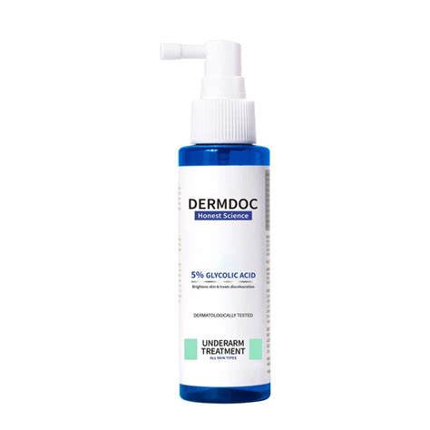 Buy DermDoc 5% Glycolic Acid Under Arm Brightening Spray Online