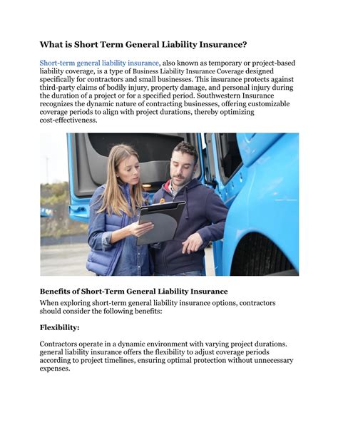 Image result for Short-Term General Liability Insurance