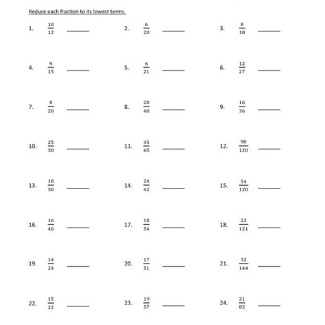 Image result for Simplifying Fractions Worksheet 5th Grade