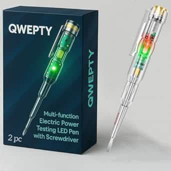 (2 PACK) Non-Contact Voltage Tester Pen 70–250V AC – Electrical Test ...