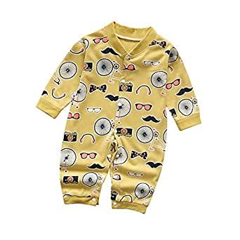 FairOnly Baby Soft Cotton Cute Jumpsuit Long Sleeve Newborns Rompers ...