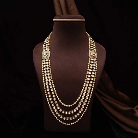 Kundan Long Necklace & Polki Long Necklace for Women