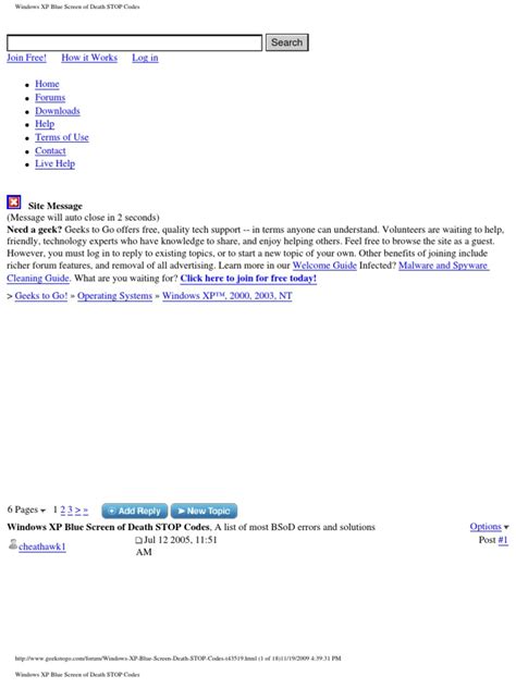 Image result for Windows XP Error Code