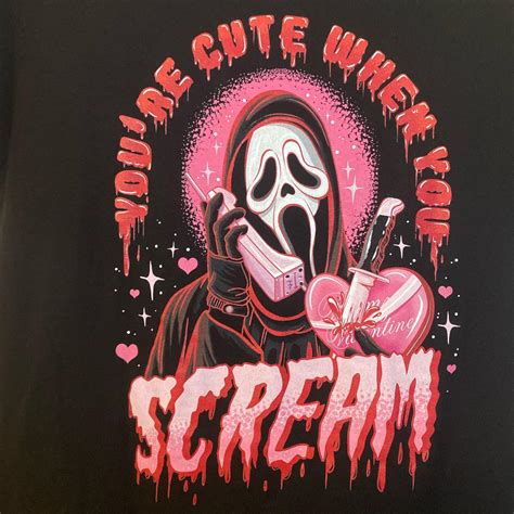 You’re Cute When You Scream Graphic T-shirt from... - Depop