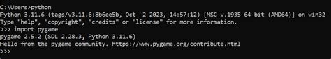 Image result for Command Line to Install Pygame