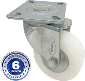 IMPEX Single Wheel Castor - Heavy Duty 360 Degree Swivel Caster wheel ...