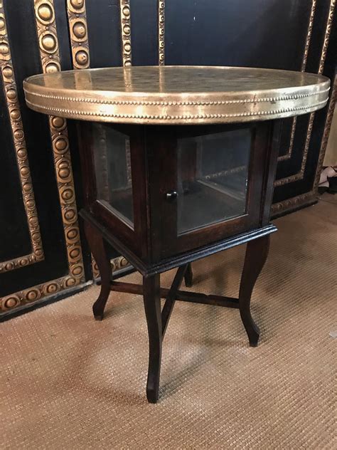 Beautiful Smoking Table with Brass Top For Sale at 1stDibs | antique ...