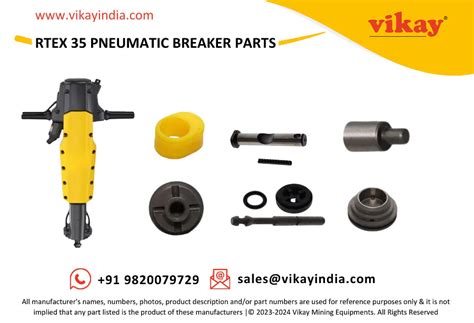RTEX 35 Pneumatic Breaker Spare Parts
