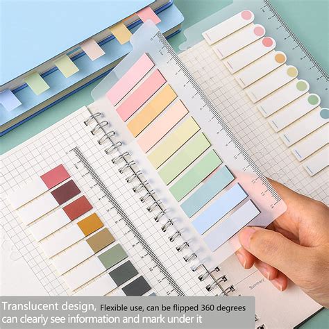 Buy 760 Pcs Sticky Tabs, Morandi Sticky Index Tabs, Page Markers Sticky ...