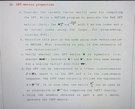 Image result for DFT in Functions in MATLAB Using Twiddle Factore